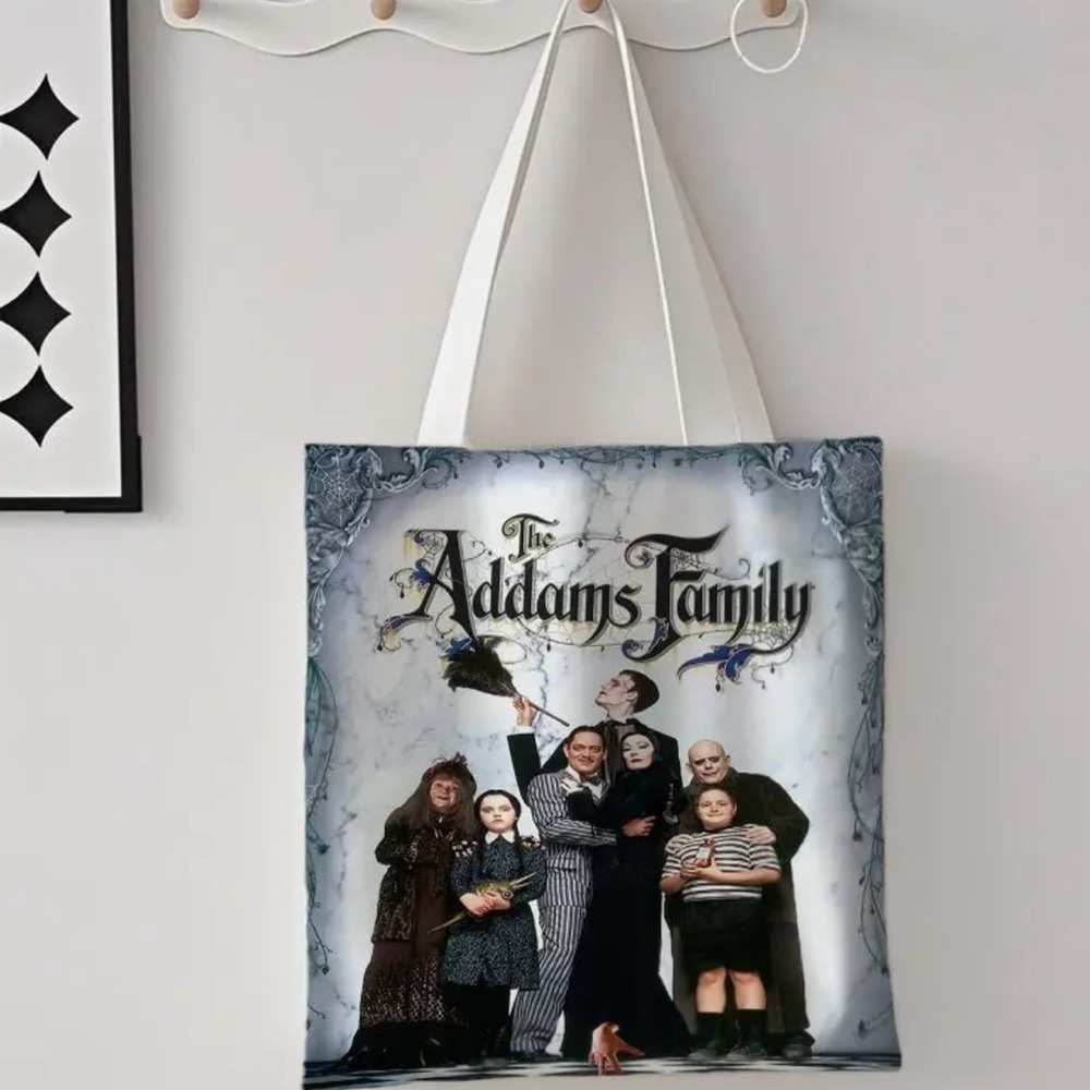 The Addams Family Tote Bag Reusable 14”x16” NEW Wednesday Halloween🎃 Horror